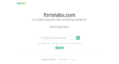 Desktop Screenshot of fortelabs.com
